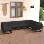 vidaXL Set mobilier de grădină din 8 piese, lemn masiv de pin vidaXL Set mobilier de grădină din 8 piese, lemn masiv de pin