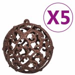 vidaXL Brad Crăciun pre-iluminat artificial, set globuri, alb, 120 cm vidaXL Brad Crăciun pre-iluminat artificial, set globuri, alb, 120 cm