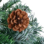 vidaXL Brad Crăciun artificial pre-iluminat globuri/conuri pin 180 cm vidaXL Brad Crăciun artificial pre-iluminat globuri/conuri pin 180 cm