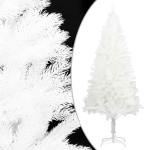 vidaXL Brad Crăciun pre-iluminat artificial, set globuri, alb, 120 cm vidaXL Brad Crăciun pre-iluminat artificial, set globuri, alb, 120 cm