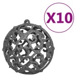 vidaXL Brad Crăciun pre-iluminat artificial, set globuri, alb, 240 cm vidaXL Brad Crăciun pre-iluminat artificial, set globuri, alb, 240 cm