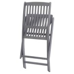 vidaXL Scaune pliabile de exterior cu perne, 8 buc., lemn masiv acacia vidaXL Scaune pliabile de exterior cu perne, 8 buc., lemn masiv acacia