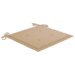 vidaXL Scaune de exterior cu perne, 4 buc., lemn masiv de acacia