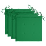 vidaXL Scaune de exterior cu perne, 4 buc., lemn masiv de acacia