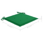 vidaXL Scaune de exterior cu perne, 4 buc., lemn masiv de acacia