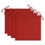 vidaXL Scaune de exterior cu perne, 4 buc., lemn masiv de acacia