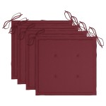 vidaXL Scaune de exterior cu perne, 4 buc., lemn masiv de acacia vidaXL Scaune de exterior cu perne, 4 buc., lemn masiv de acacia
