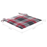 vidaXL Scaune de exterior cu perne, 4 buc., lemn masiv de acacia