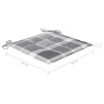 vidaXL Scaune de exterior cu perne, 4 buc., lemn masiv de acacia