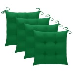 vidaXL Scaune de exterior cu perne, 4 buc., lemn masiv de acacia vidaXL Scaune de exterior cu perne, 4 buc., lemn masiv de acacia