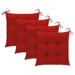 vidaXL Scaune de exterior cu perne, 4 buc., lemn masiv de acacia vidaXL Scaune de exterior cu perne, 4 buc., lemn masiv de acacia