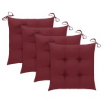 vidaXL Scaune de exterior cu perne, 4 buc., lemn masiv de acacia vidaXL Scaune de exterior cu perne, 4 buc., lemn masiv de acacia