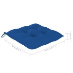 vidaXL Scaune de exterior cu perne, 4 buc., lemn masiv de acacia