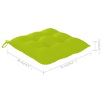 vidaXL Scaune de exterior cu perne, 4 buc., lemn masiv de acacia