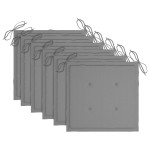 vidaXL Scaune de exterior cu perne, 6 buc., lemn masiv de acacia vidaXL Scaune de exterior cu perne, 6 buc., lemn masiv de acacia
