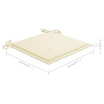 vidaXL Scaune de exterior cu perne, 6 buc., lemn masiv de acacia