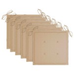 vidaXL Scaune de exterior cu perne, 6 buc., lemn masiv de acacia vidaXL Scaune de exterior cu perne, 6 buc., lemn masiv de acacia