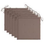 vidaXL Scaune de exterior cu perne, 6 buc., lemn masiv de acacia vidaXL Scaune de exterior cu perne, 6 buc., lemn masiv de acacia