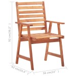 vidaXL Scaune de exterior cu perne, 6 buc., lemn masiv de acacia vidaXL Scaune de exterior cu perne, 6 buc., lemn masiv de acacia