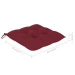 vidaXL Scaune de exterior cu perne, 6 buc., lemn masiv de acacia