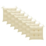 vidaXL Scaune de exterior cu perne, 8 buc., lemn masiv de acacia vidaXL Scaune de exterior cu perne, 8 buc., lemn masiv de acacia