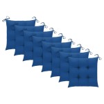 vidaXL Scaune de grădină cu perne, 8 buc., lemn masiv de acacia