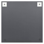 vidaXL Oglindă de perete cu lumini LED, sticlă, pătrată