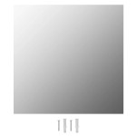 vidaXL Oglindă de perete cu lumini LED, sticlă, pătrată vidaXL Oglindă de perete cu lumini LED, sticlă, pătrată