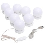 vidaXL Oglindă de perete cu lumini LED, sticlă, rotundă vidaXL Oglindă de perete cu lumini LED, sticlă, rotundă