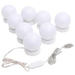 vidaXL Oglindă de perete cu lumini LED, sticlă, rotundă