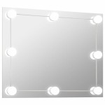 vidaXL Oglindă de perete lumini LED fără ramă sticlă dreptunghiulară vidaXL Oglindă de perete lumini LED fără ramă sticlă dreptunghiulară