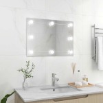 vidaXL Oglindă de perete lumini LED fără ramă sticlă dreptunghiulară vidaXL Oglindă de perete lumini LED fără ramă sticlă dreptunghiulară