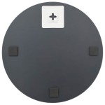 vidaXL Oglindă de perete cu lumini LED, fără ramă, sticlă, rotundă