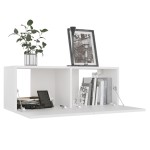 vidaXL Set dulapuri TV, 5 piese, alb, lemn prelucrat