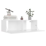 vidaXL Set dulapuri TV, 6 piese, alb, lemn prelucrat vidaXL Set dulapuri TV, 6 piese, alb, lemn prelucrat