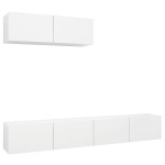 vidaXL Set dulapuri TV, 3 piese, alb, lemn prelucrat vidaXL Set dulapuri TV, 3 piese, alb, lemn prelucrat