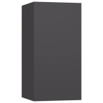 vidaXL Dulapuri TV, 4 buc., gri, 30,5x30x60 cm, lemn prelucrat