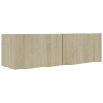 vidaXL Dulapuri TV, 4 buc., stejar sonoma, 100x30x30 cm lemn prelucrat