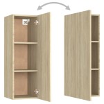 vidaXL Set de dulapuri TV, 4 piese, stejar sonoma, lemn prelucrat vidaXL Set de dulapuri TV, 4 piese, stejar sonoma, lemn prelucrat