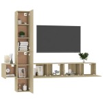 vidaXL Set de dulapuri TV, 5 piese, stejar sonoma, lemn prelucrat vidaXL Set de dulapuri TV, 5 piese, stejar sonoma, lemn prelucrat