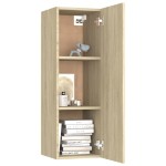 vidaXL Set de dulapuri TV, 8 piese, stejar sonoma, lemn prelucrat vidaXL Set de dulapuri TV, 8 piese, stejar sonoma, lemn prelucrat