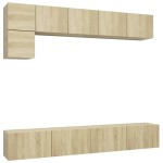 vidaXL Set de dulapuri TV, 5 piese, stejar sonoma, lemn prelucrat vidaXL Set de dulapuri TV, 5 piese, stejar sonoma, lemn prelucrat