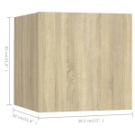 vidaXL Set comodă TV, 5 piese, stejar sonoma, lemn prelucrat vidaXL Set comodă TV, 5 piese, stejar sonoma, lemn prelucrat
