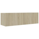 vidaXL Set dulapuri TV, 2 piese, stejar sonoma, lemn prelucrat vidaXL Set dulapuri TV, 2 piese, stejar sonoma, lemn prelucrat