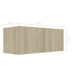 vidaXL Set dulap TV, 8 piese, stejar sonoma, lemn prelucrat vidaXL Set dulap TV, 8 piese, stejar sonoma, lemn prelucrat
