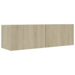 vidaXL Set dulap TV, 8 piese, stejar sonoma, lemn prelucrat vidaXL Set dulap TV, 8 piese, stejar sonoma, lemn prelucrat