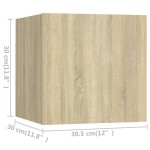 vidaXL Set de dulapuri TV, 4 piese, stejar sonoma, lemn prelucrat vidaXL Set de dulapuri TV, 4 piese, stejar sonoma, lemn prelucrat