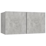 vidaXL Set dulap TV, 5 piese, gri beton, lemn prelucrat vidaXL Set dulap TV, 5 piese, gri beton, lemn prelucrat