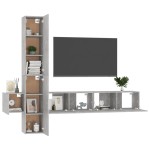 vidaXL Set de dulapuri TV, 5 buc., gri beton, lemn prelucrat