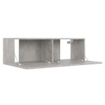 vidaXL Set de dulapuri TV, 3 piese, gri beton, lemn prelucrat vidaXL Set de dulapuri TV, 3 piese, gri beton, lemn prelucrat
